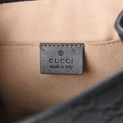 Gucci Guccissima Signature Padlock Backpack Black 7 of 9