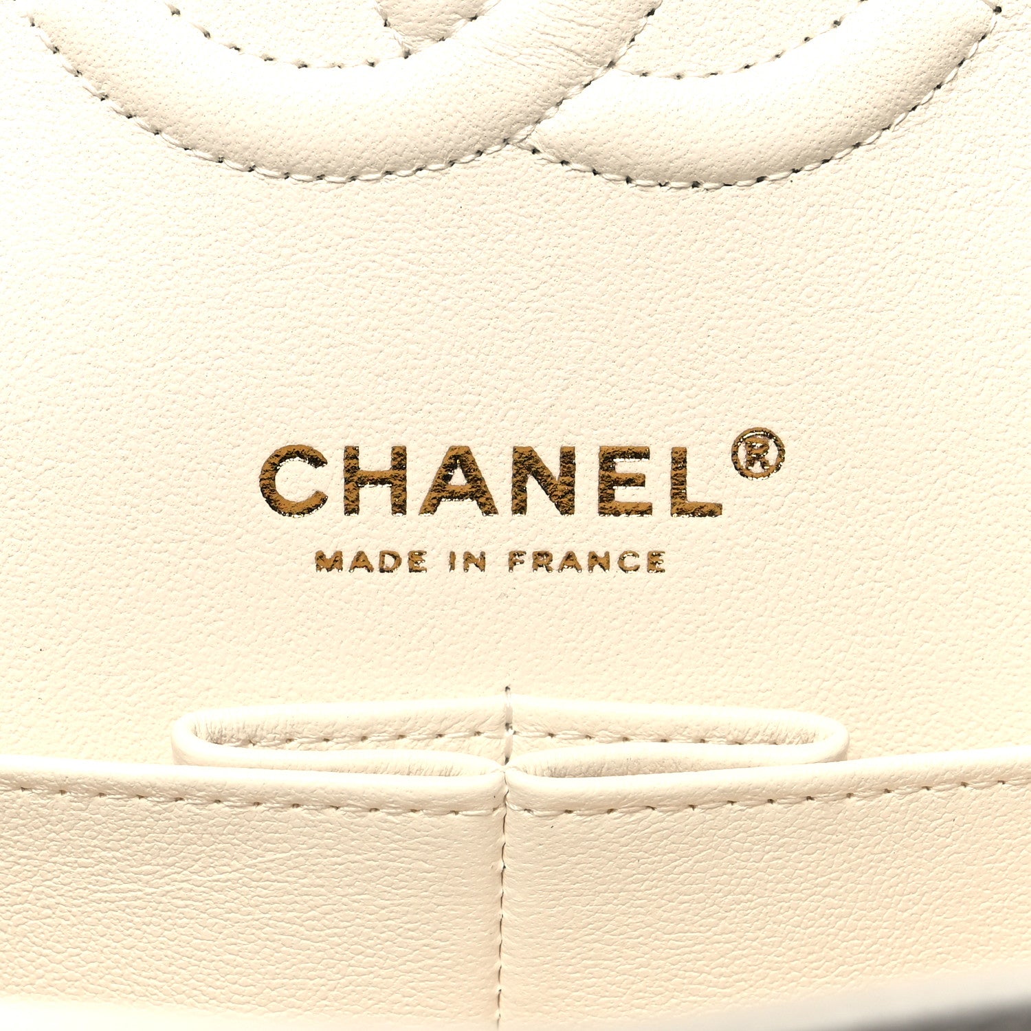 Chanel Caviar Quilted Medium Double Flap White 7 of 12