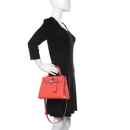 Hermes Epsom Kelly Sellier 25 Rose Jaipur 3 of 12
