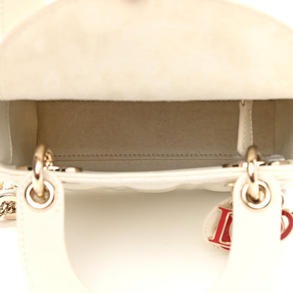 Christian Dior Lambskin Cannage Mini DiorAmour Lady Dior Latte 7 of 9