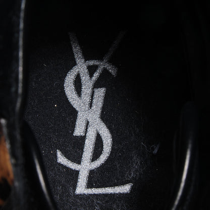Saint Laurent Leopard Print Calf Hair Malibu Sneakers 43 7 of 9