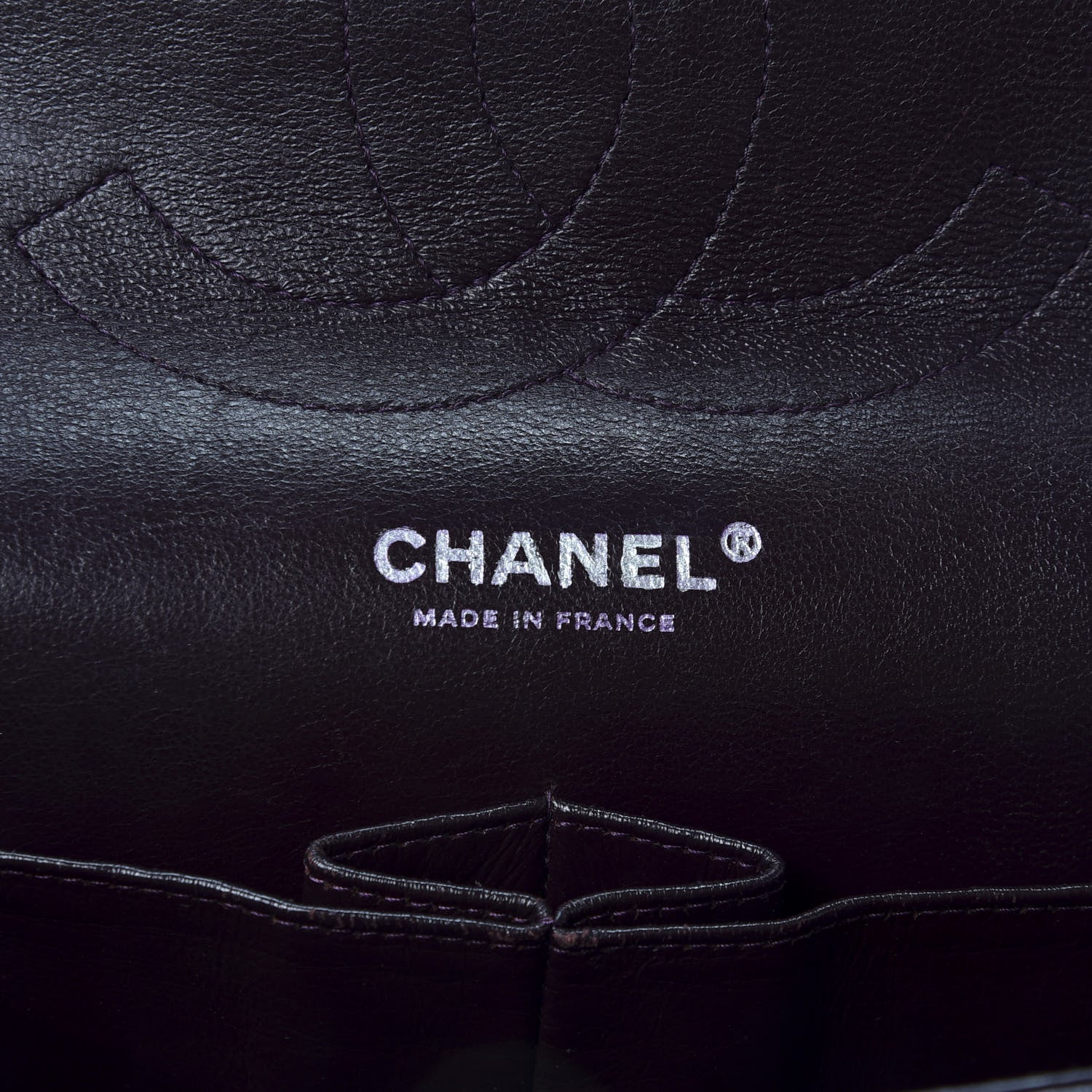 Chanel Lambskin Quilted Jumbo Double Flap Purple 7 of 9