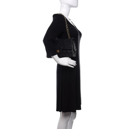 Chanel Lambskin Quilted Medium Double Flap Black 2 of 11