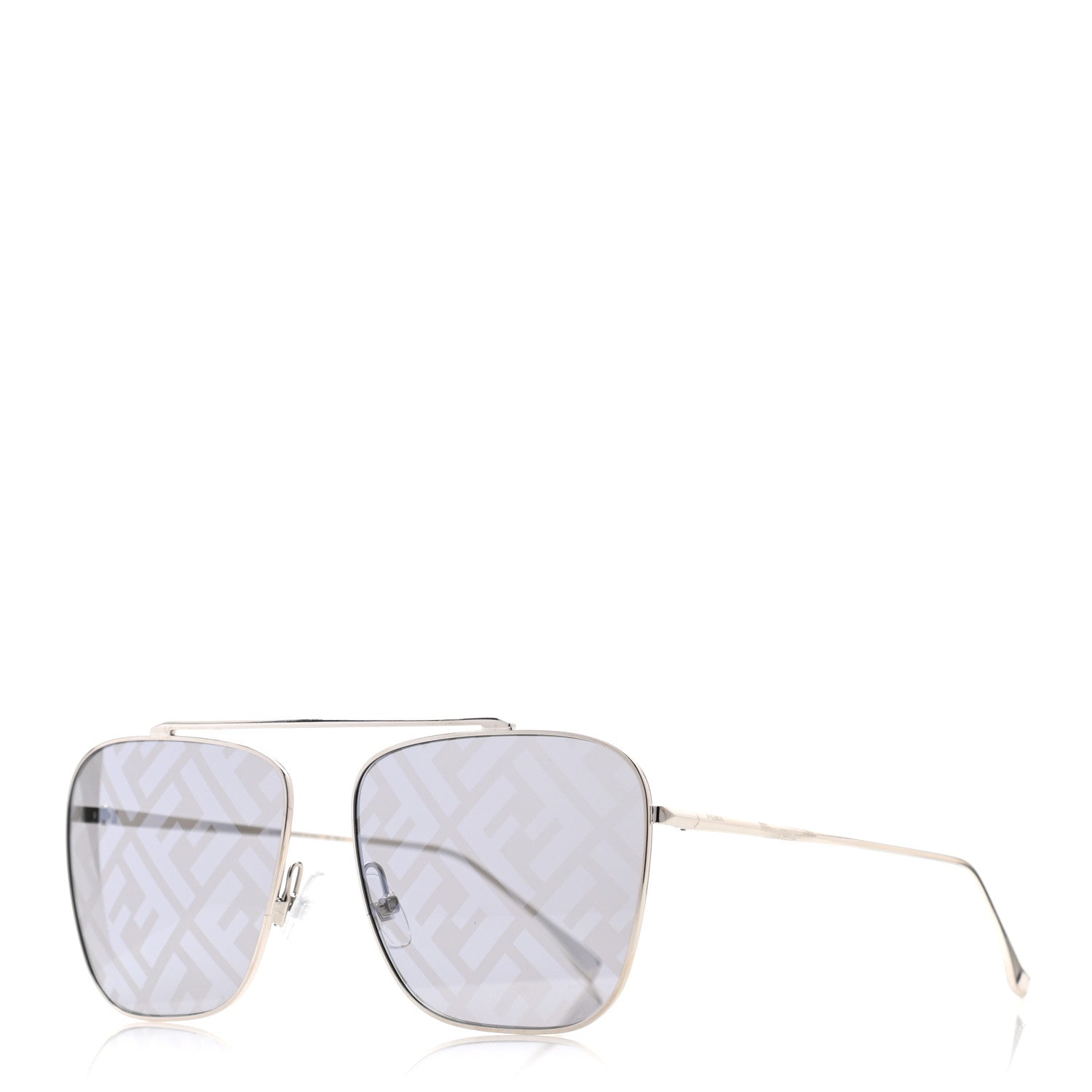 Fendi Metal Aviator FF Sunglasses FF0406/S Gold 1 of 8