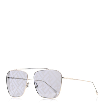 Fendi Metal Aviator FF Sunglasses FF0406/S Gold 1 of 8
