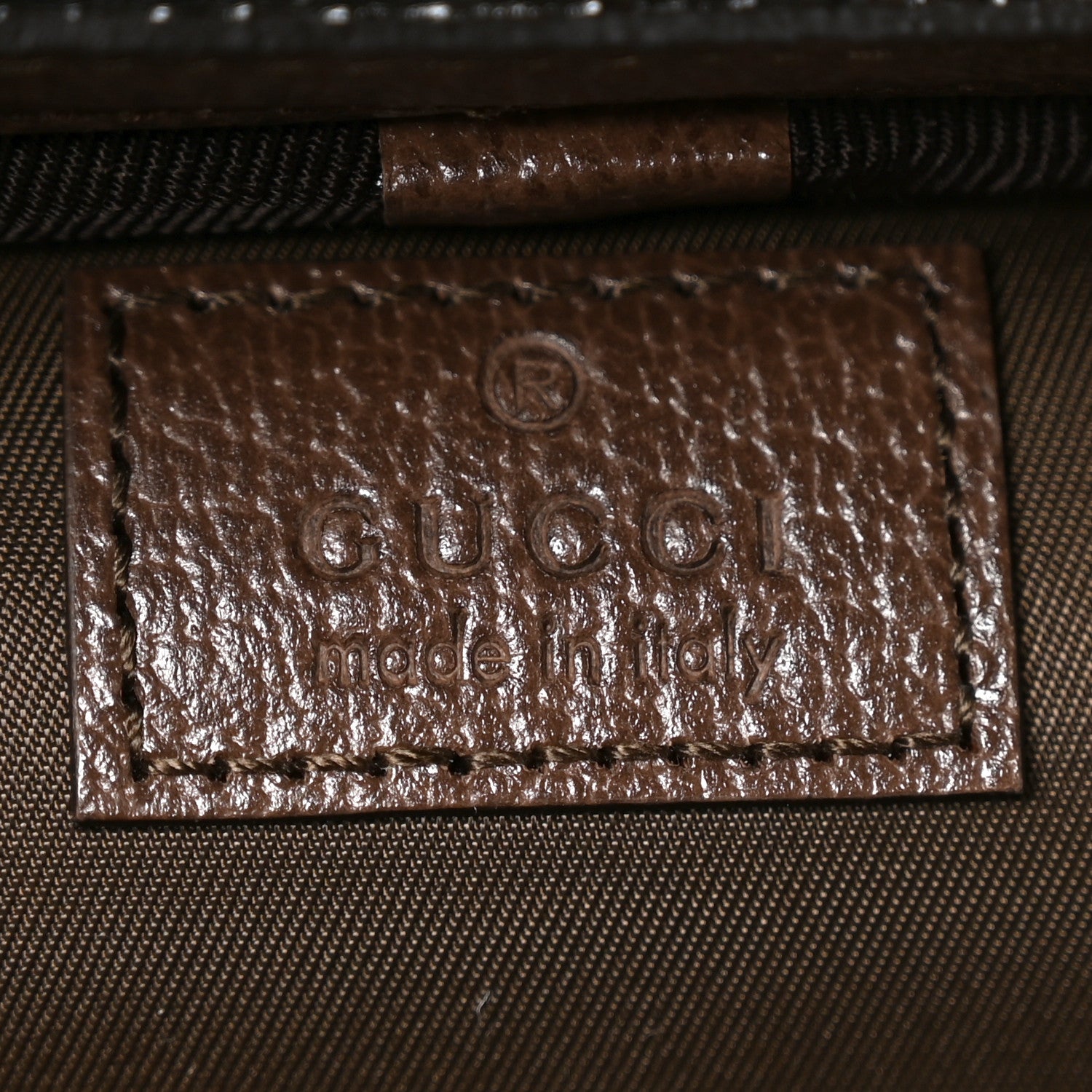 Gucci GG Supreme Monogram Textured Calfskin Web Ophidia Vanity Cosmetic Case Beige Ebony New Acero 6 of 9