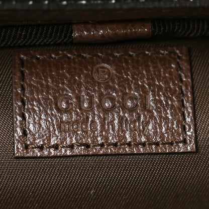 Gucci GG Supreme Monogram Textured Calfskin Web Ophidia Vanity Cosmetic Case Beige Ebony New Acero 6 of 9