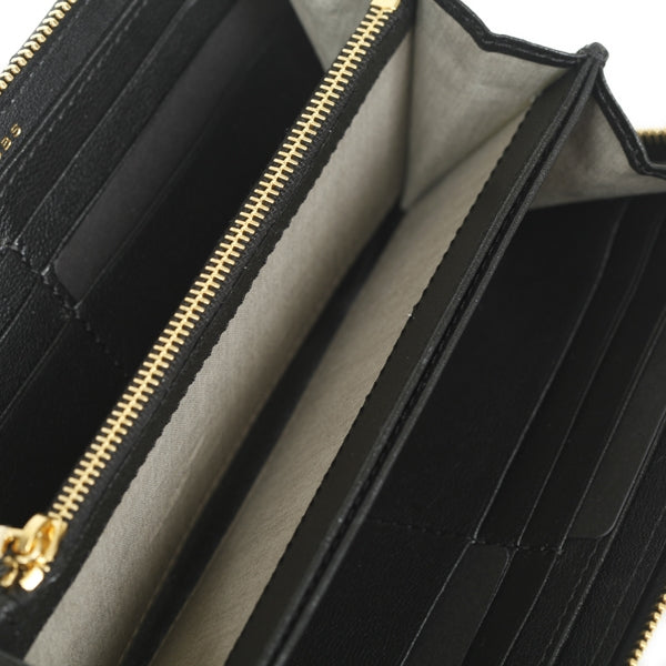 Leather Quilted Deluxe Wallet Black