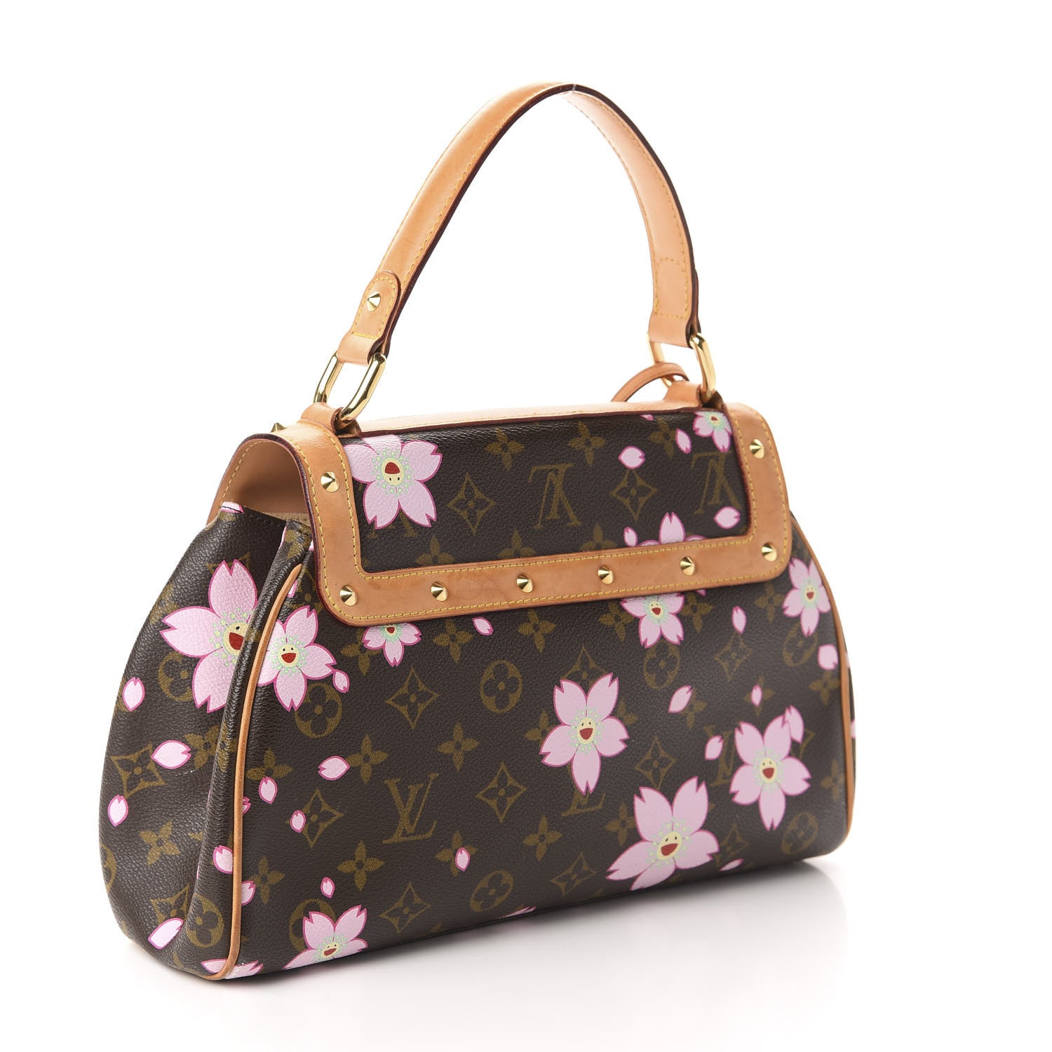 Louis Vuitton Monogram Cherry Blossom Sac Retro Bag Brown 3 of 12