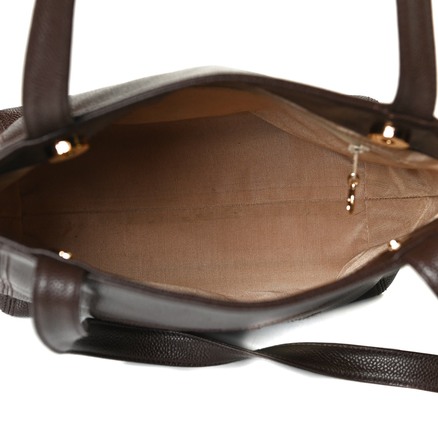 Chanel Caviar CC Tote Brown 3 of 10