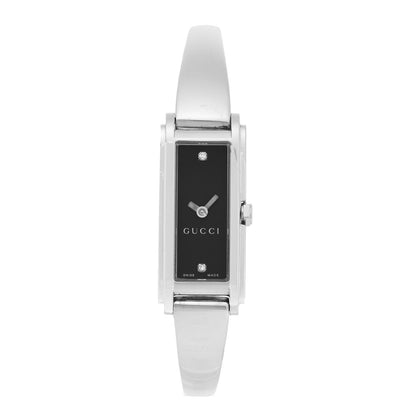 Gucci Stainless Steel Diamond 14mm 109 Horsebit Quartz Watch Black 1 of 4