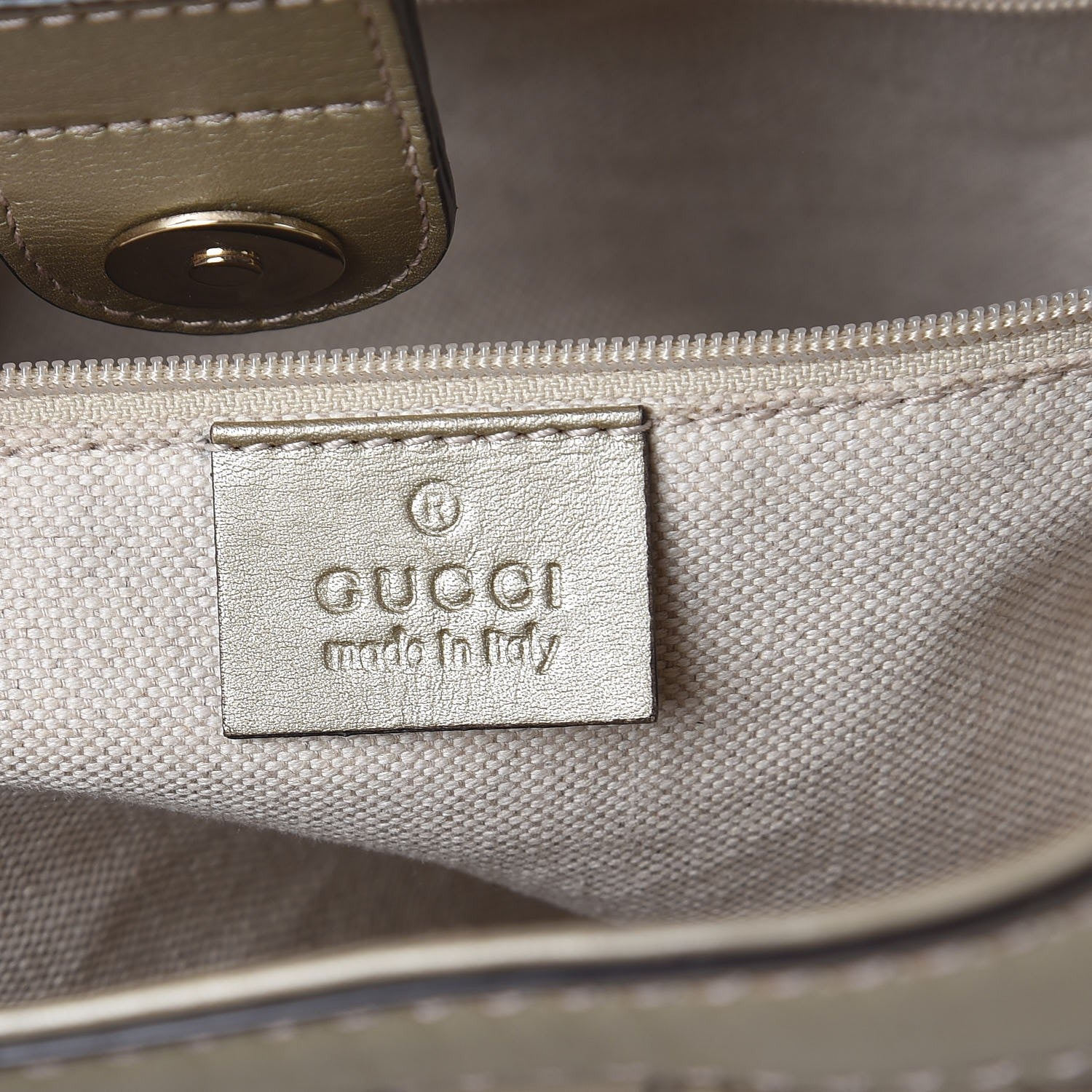 Gucci Guccissima Medium Sukey Tote Champagne 6 of 12