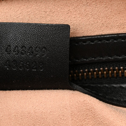Gucci Calfskin Matelasse GucciGhost Medium GG Marmont Chain Shoulder Bag Black New Acquamarine 7 of 12