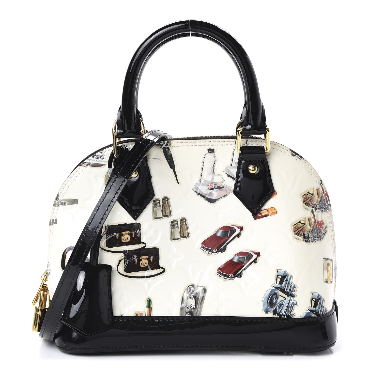 Louis Vuitton Vernis Stickers Alma BB 1 of 9