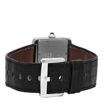 Cartier Stainless Steel Alligator 38mm Tank Divan Automatic Watch 3 of 5