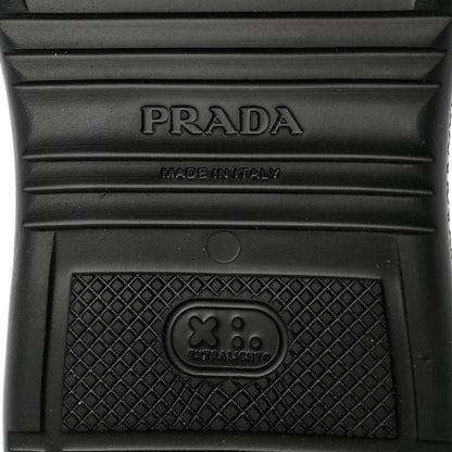 Prada Soft Mellow Rubber Triangle Logo Embossed Mens Mules 42 Black 7 of 10