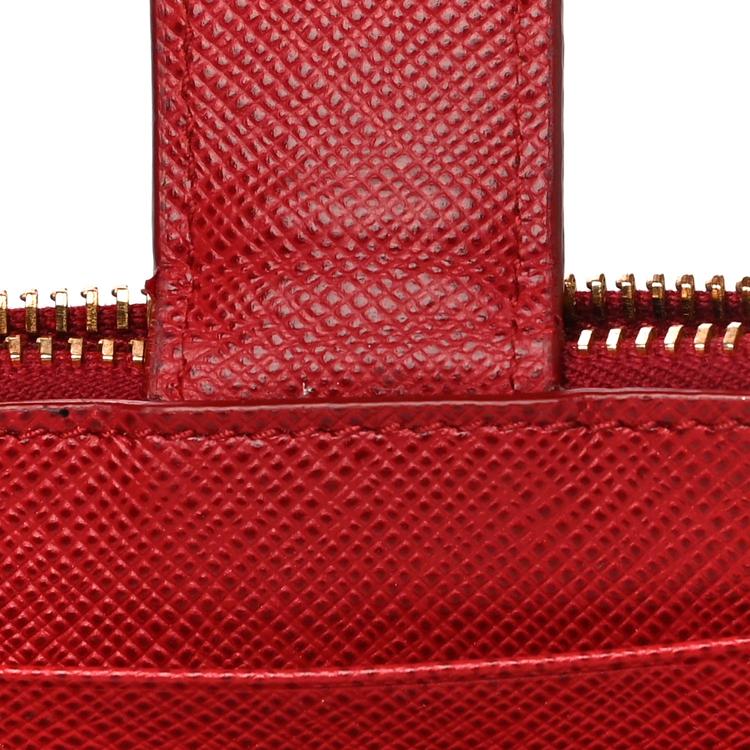 Prada Saffiano Metal Coin Case Card Holder Fuoco 10 of 14