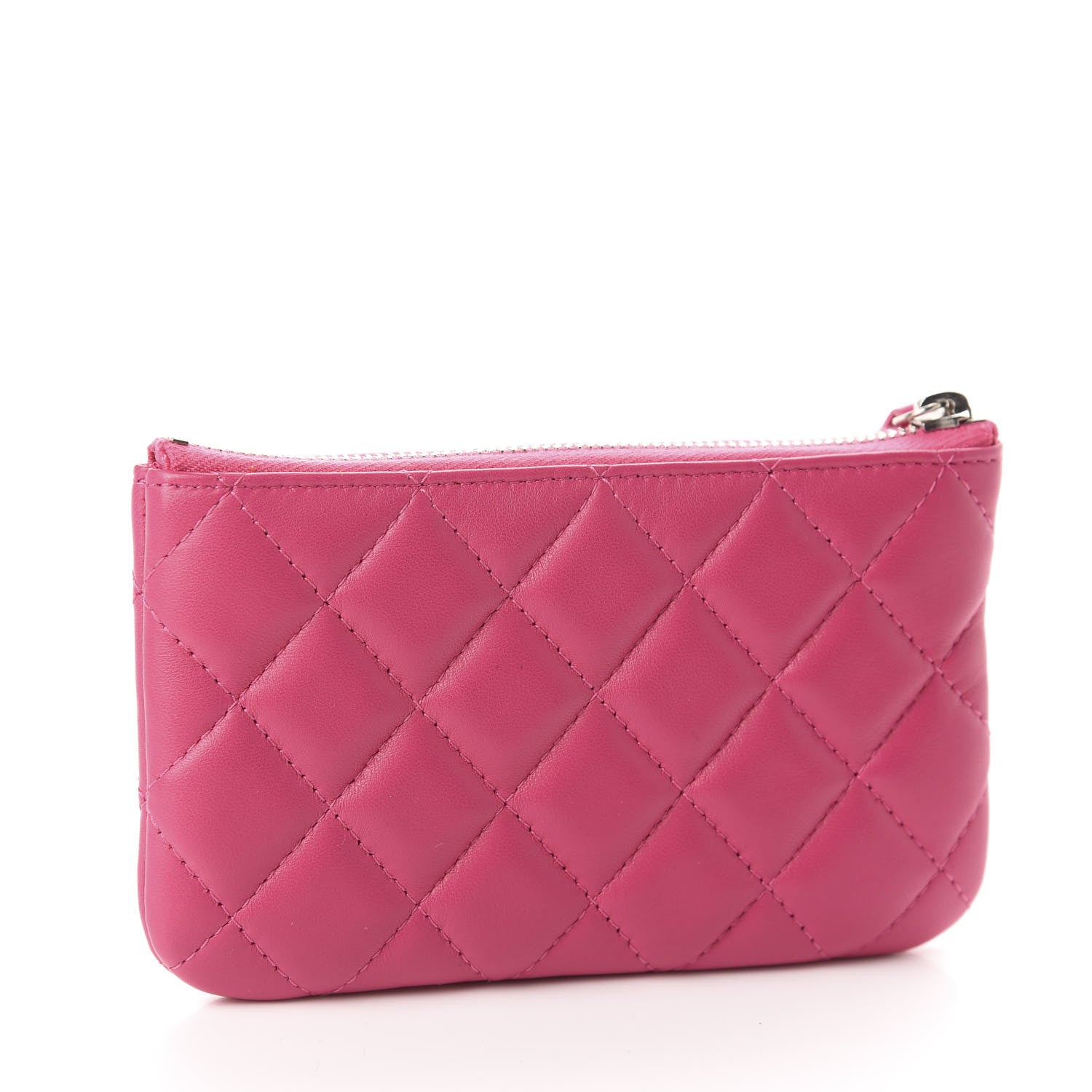 Chanel Lambskin Quilted Small Cosmetic Case Fuchsia 3 of 8