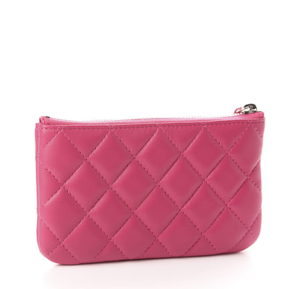 Chanel Lambskin Quilted Small Cosmetic Case Fuchsia 3 of 8
