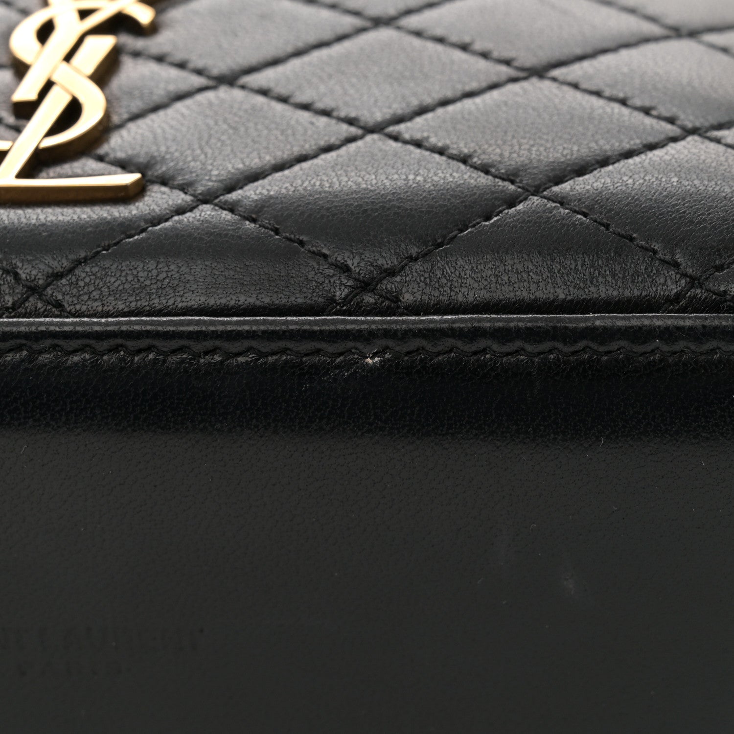 Saint Laurent Lambskin Quilted Mini Gaby Vanity Case Black 11 of 13