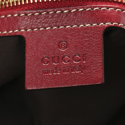 Gucci Monogram Snakeskin Large Unicef Indy Top Handle Hobo Red 6 of 10