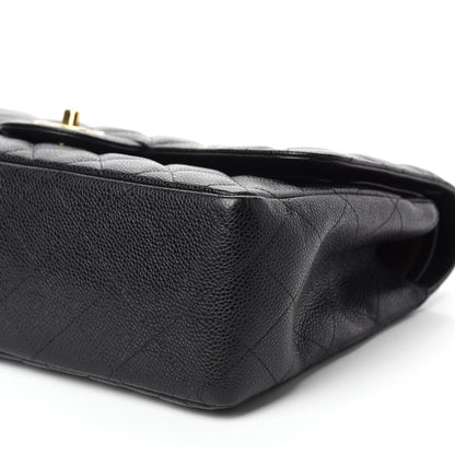 Chanel Caviar Quilted Jumbo Double Flap Black 8 of 12