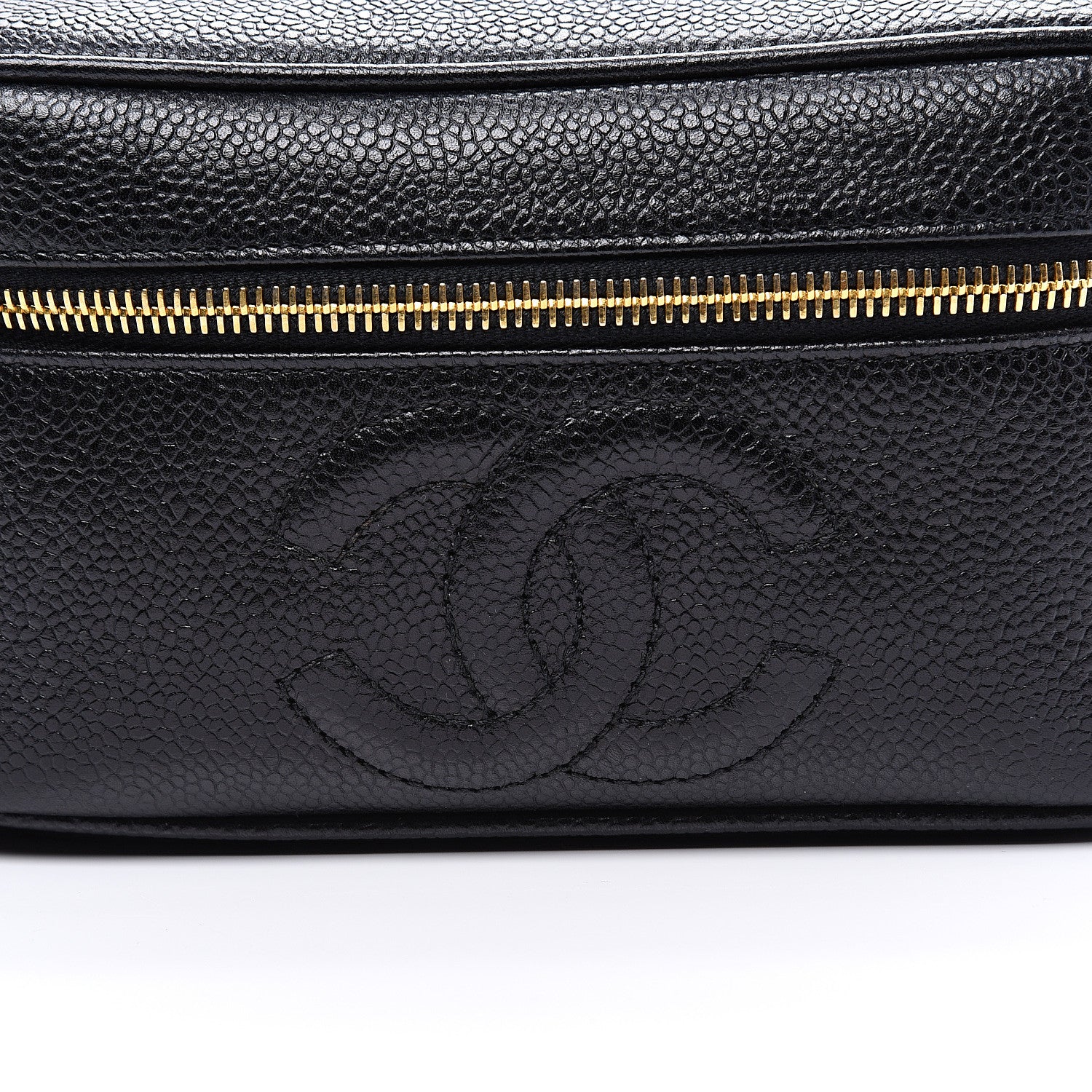 Chanel Caviar Vanity Cosmetic Case Black 10 of 10