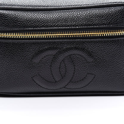 Chanel Caviar Vanity Cosmetic Case Black 10 of 10