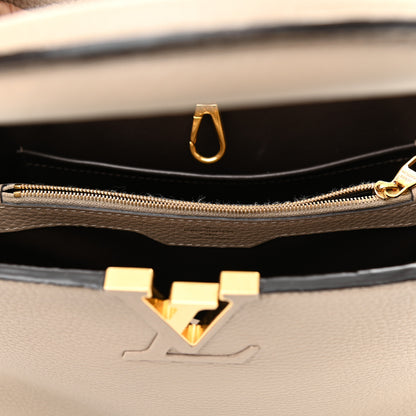 Louis Vuitton Taurillon Capucines MM Galet 8 of 9