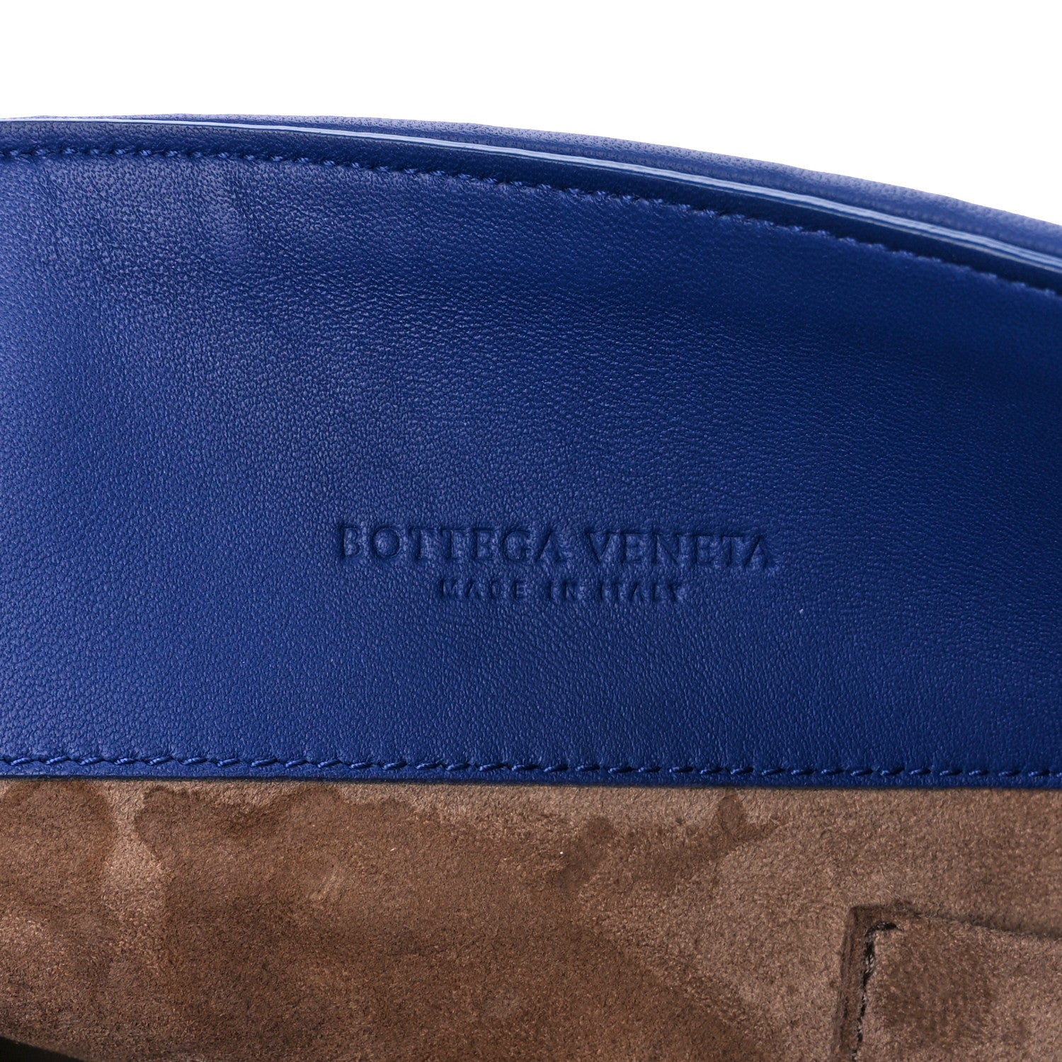 Bottega Veneta Nappa Intrecciato Olimpia Shoulder Bag Cobalt 7 of 12