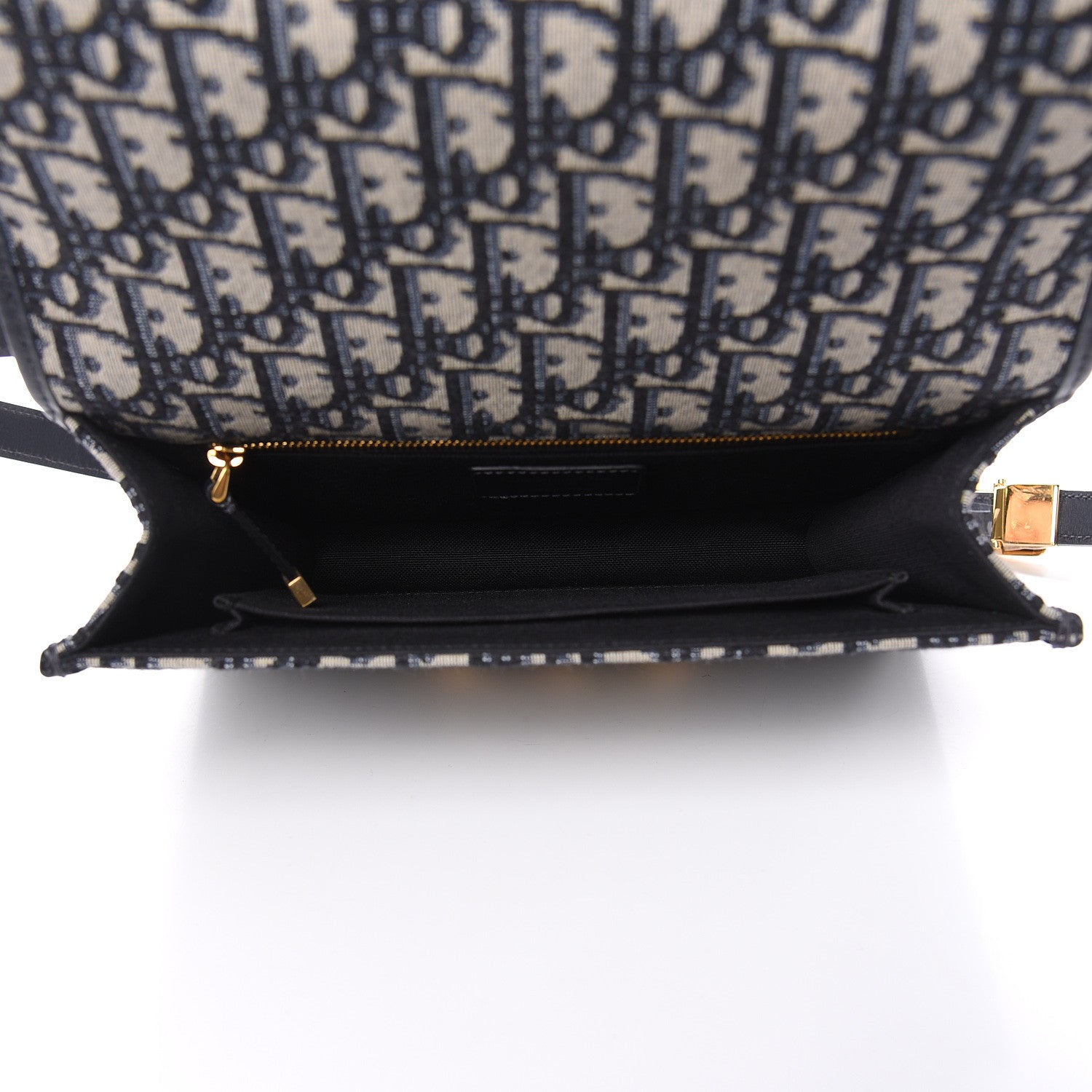 Christian Dior Oblique 30 Montaigne Flap Bag Blue 5 of 10