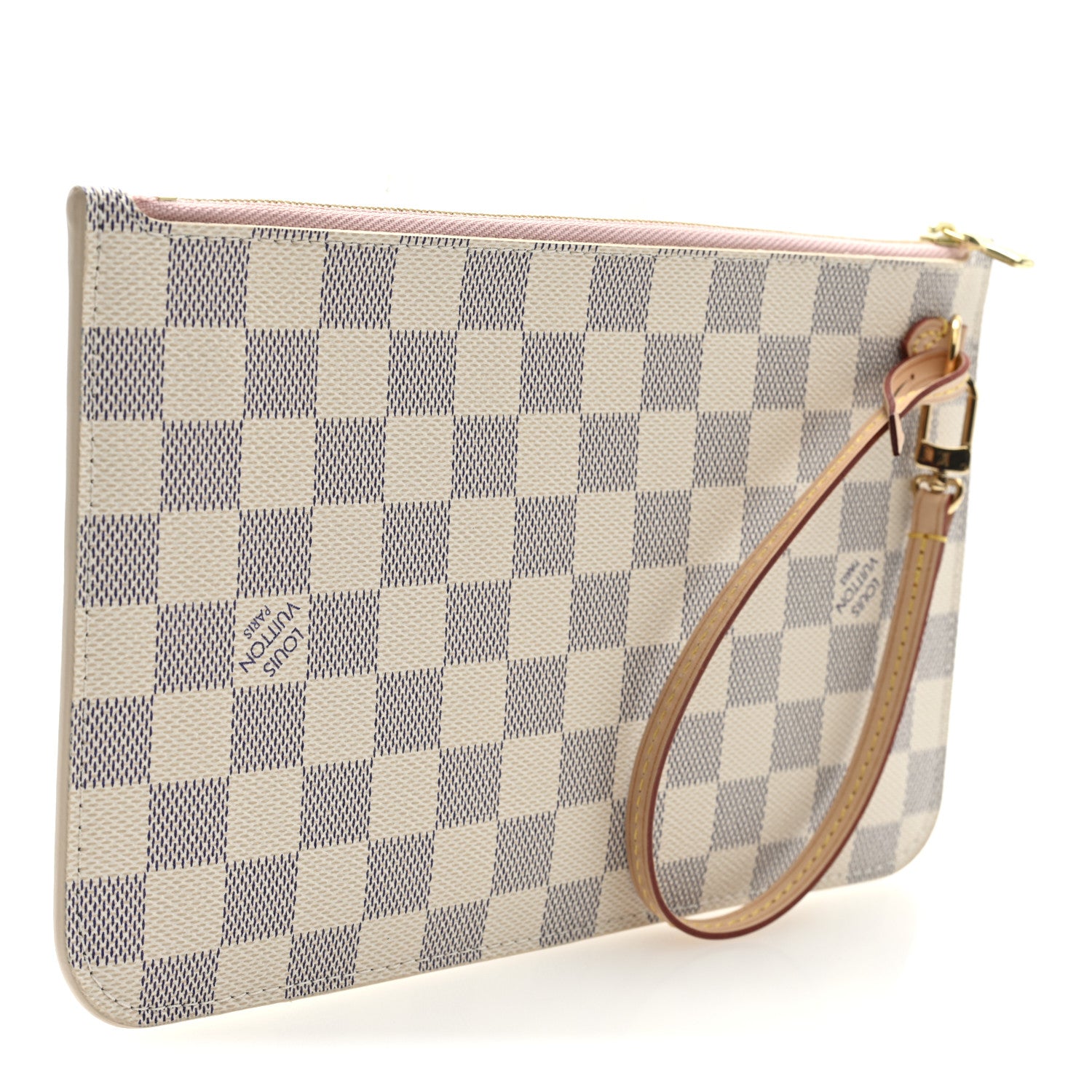 Louis Vuitton Damier Azur Neverfull MM GM Pochette Rose Ballerine 3 of 6