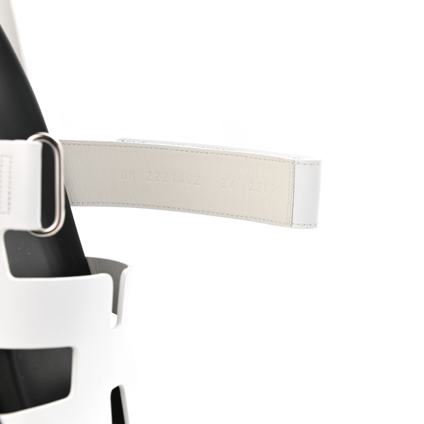 Calfskin Womens Chypre Sandals 36 White