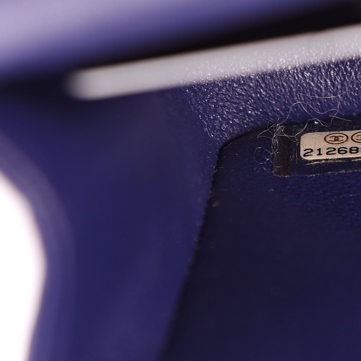 Chanel Lambskin Chevron Quilted Medium Double Flap Blue 5 of 7