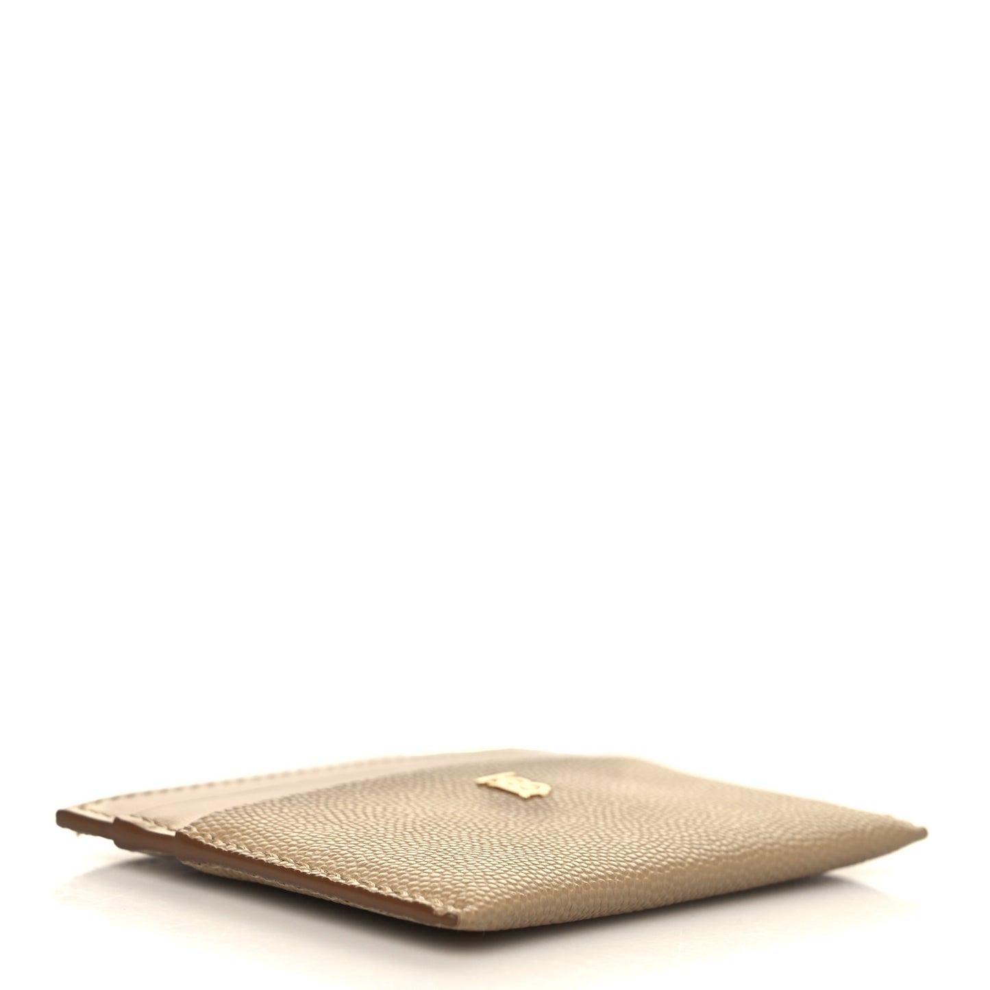 Grainy Calfskin Sandon TB Card Case Archive Beige