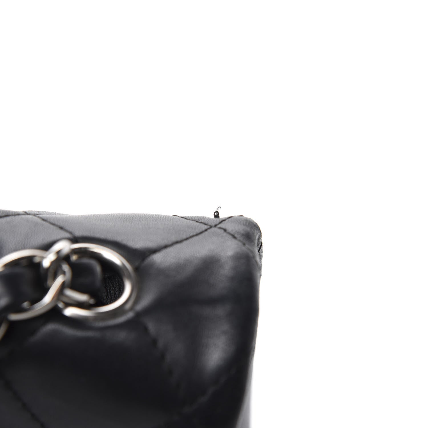 Chanel Lambskin Quilted Jumbo Single Flap Black 8 of 12