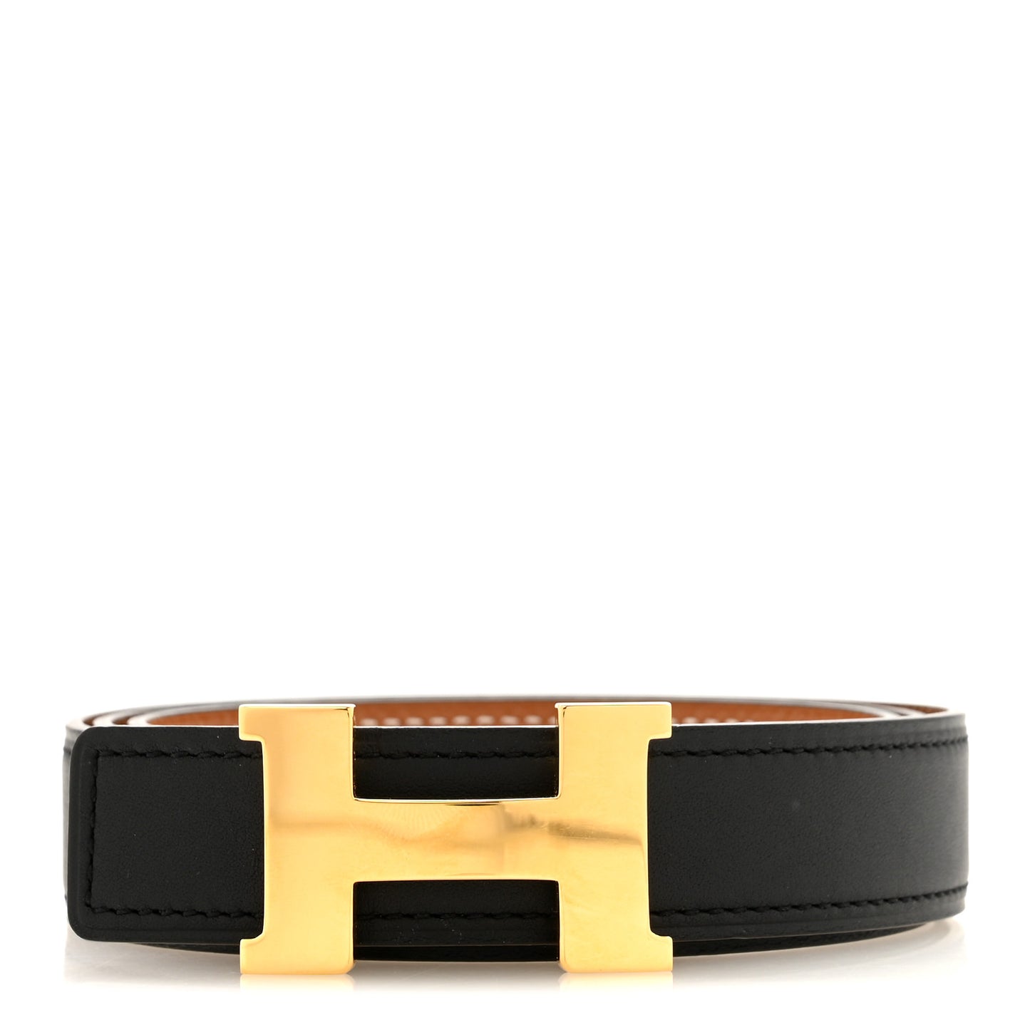 Swift Epsom 24mm Mini Constance H Belt 85 34 Black Gold