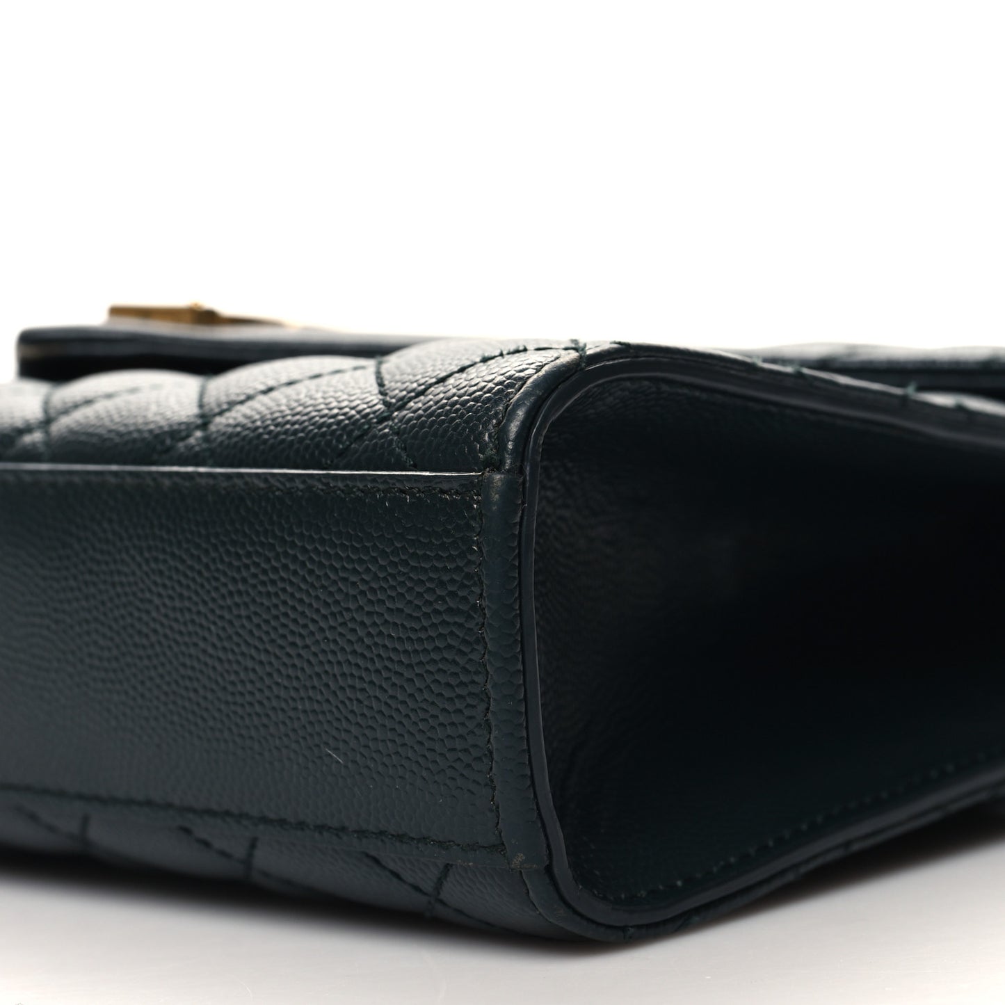 Grain De Poudre Textured Mixed Matelasse Triquilt Medium Monogram Satchel Dark Smog