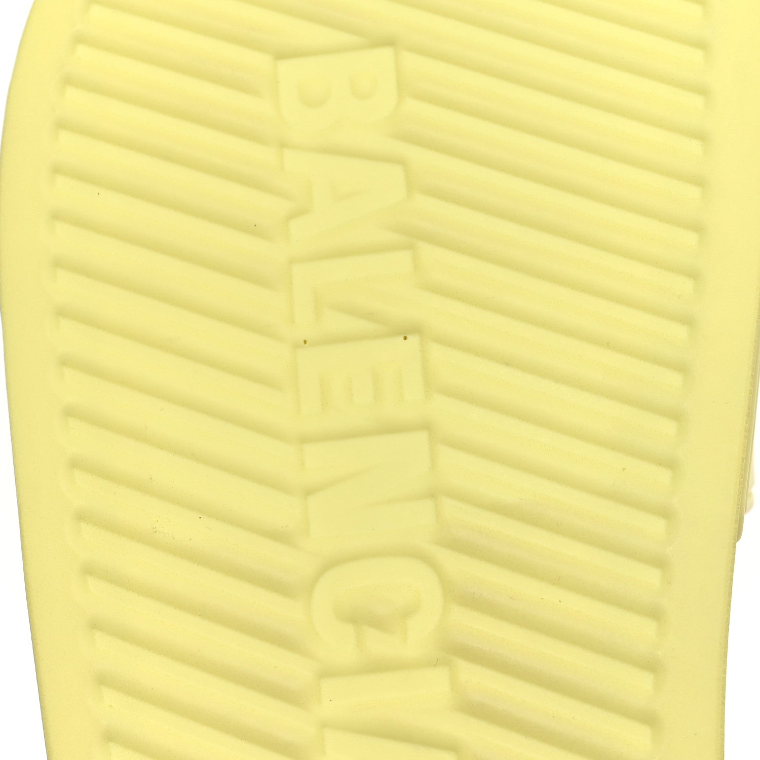 Balenciaga Smooth Rubber Logo Bi-Color Womens Pool Slide Sandals 36 Yellow Black 9 of 10