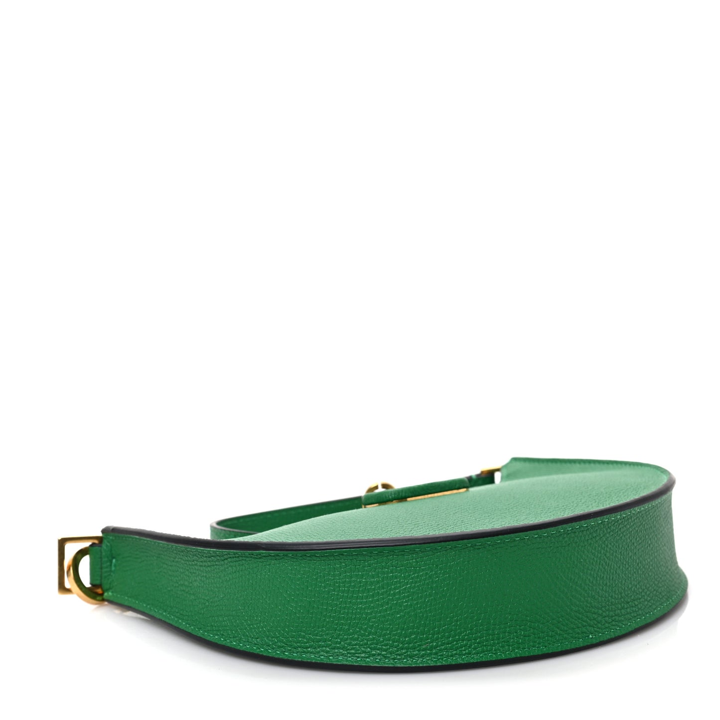 Grainy Calfskin Mini Vlogo Hobo Bag Gea Green