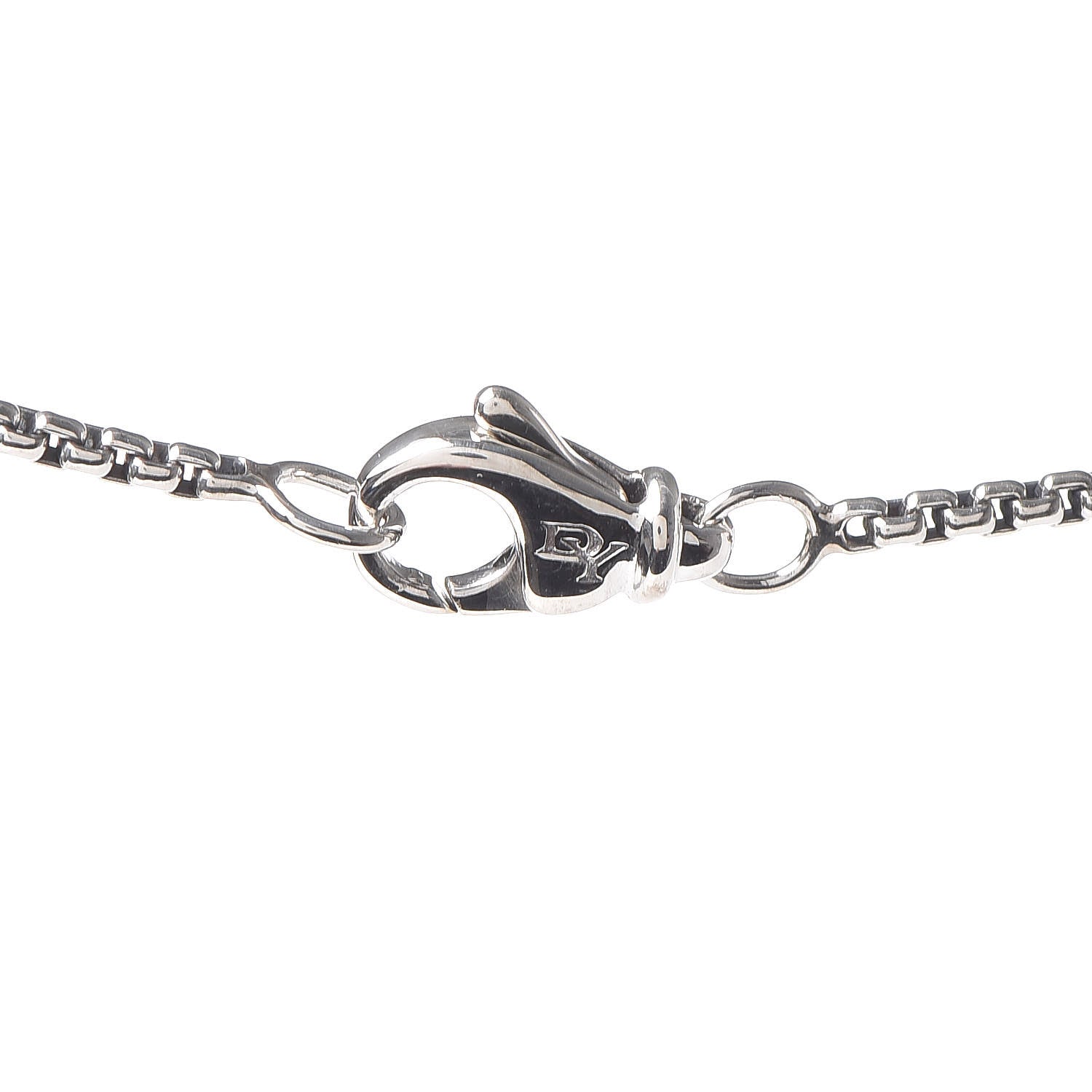 David Yurman Sterling Silver Black Onyx 14mm Infinity Pendant Necklace 4 of 6
