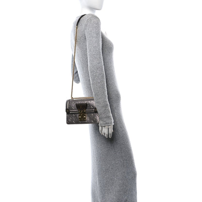 Louis Vuitton Vernis Epi Monogram Wynwood Metallic Taupe Grey 2 of 12