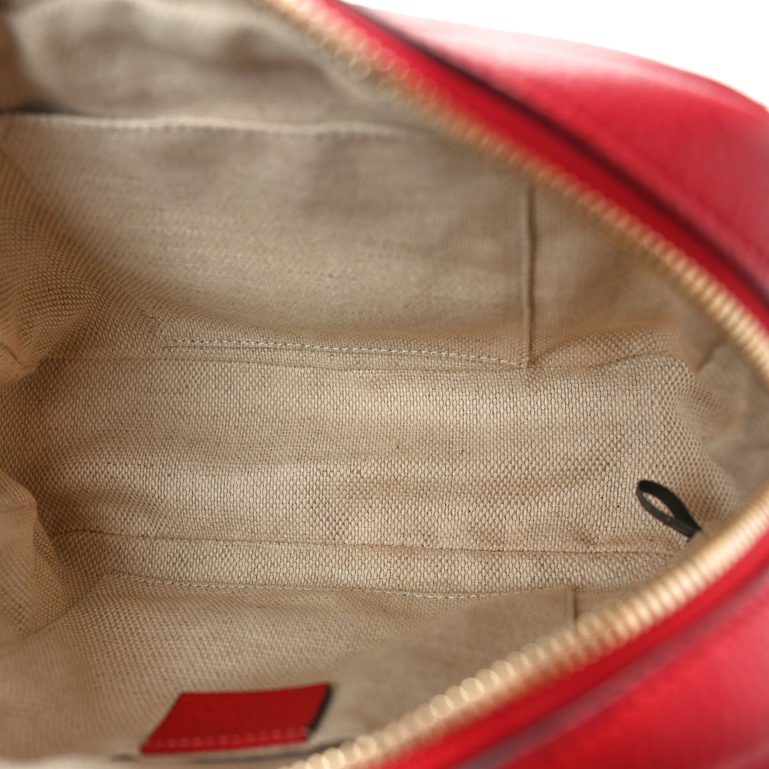 Gucci Pebbled Calfskin Small Soho Disco Bag Tabasco Red 5 of 10