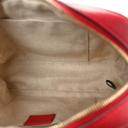 Gucci Pebbled Calfskin Small Soho Disco Bag Tabasco Red 5 of 10