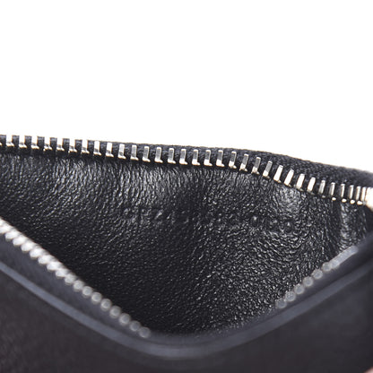 Saint Laurent Grained Calfskin 5 Fragments Zip Pouch Card Holder Black 7 of 8