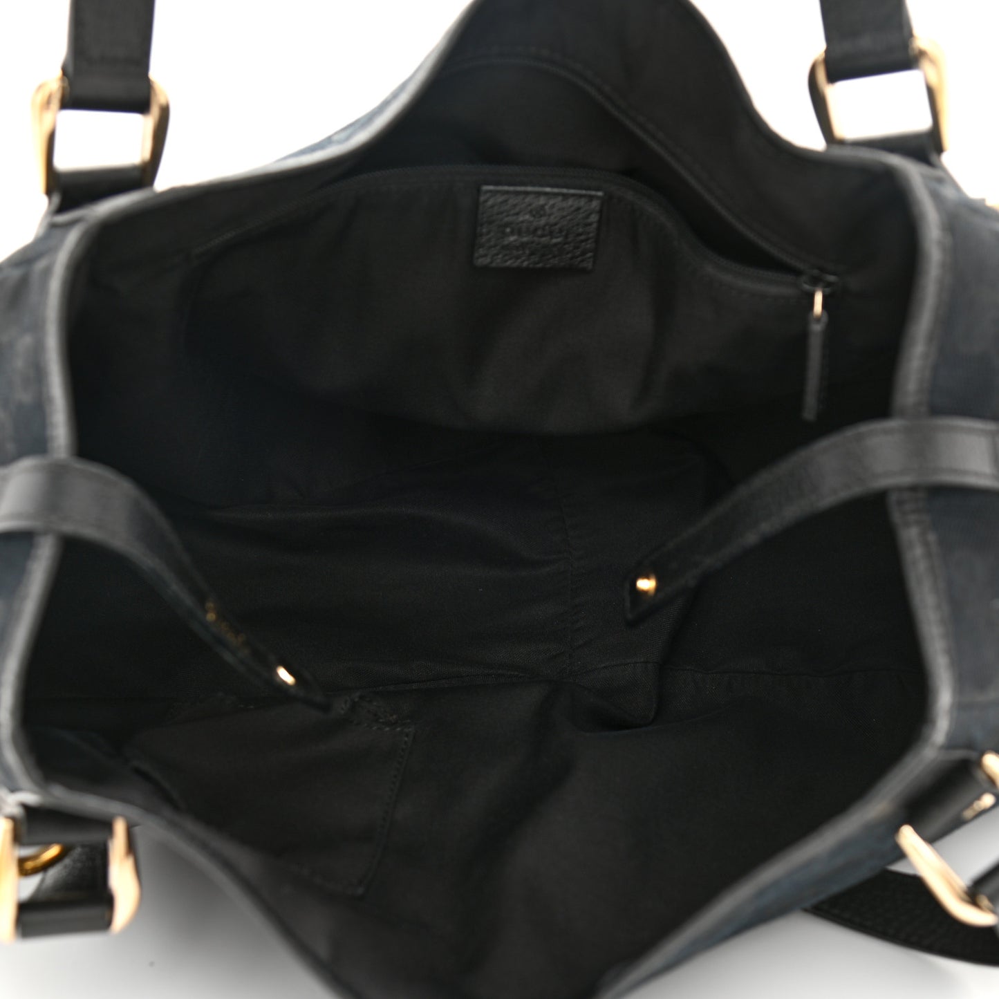 Monogram Medium Abbey Shoulder Bag Black