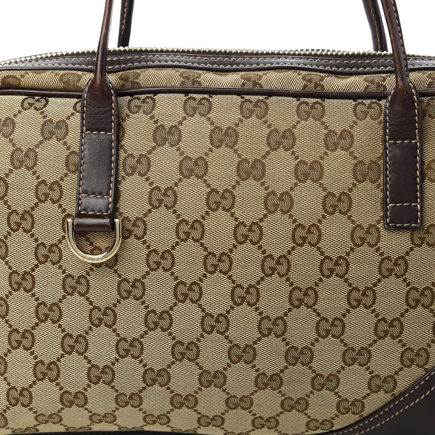 Gucci Monogram New Britt Medium Boston Dark Brown 11 of 11
