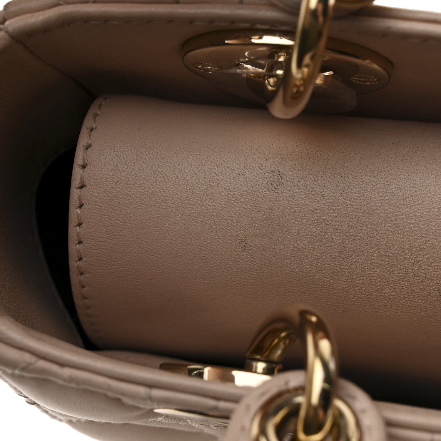 Christian Dior Lambskin Cannage Small My ABCDior Lady Dior Light