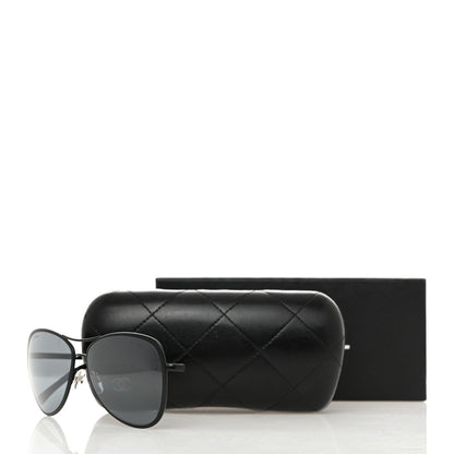 Chanel Pilot Summer Aviator Sunglasses 4223 Black 8 of 8