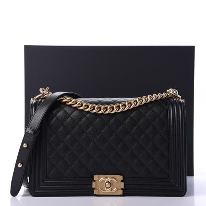 Chanel Caviar Quilted New Medium Boy Flap Black 11 of 11